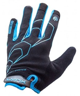 Велорукавички Lynx All-Mountain, black/blue, Велорукавички, XS, Дорослі