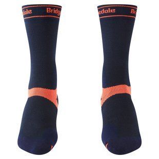 Шкарпетки Bridgedale Women's MTB Summer Weight T2 Coolmax Sport Boot Navy/Peach, Navy/Peach, M, Для жінок, Велосипедні, Комбіновані, Великобританія, Великобританія