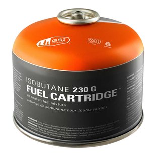 Газовий балон GSI Outdoors Isobutane 230 Fuel Cartridge, orange/gray, Київ, Харків, Одеса, Днiпро, Запоріжжя, Львів, Кривий Ріг, Вінниця, Полтава, Чернігів, Черкаси, Суми, Хмельницький, Чернівці, Рівне