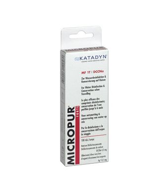 Обеззараживающие таблетки для воды Katadyn Micropur Forte MF1/50T, white, Вирусные, Обеззараживающий препарат, Индивидуальные, Швейцария, Швейцария