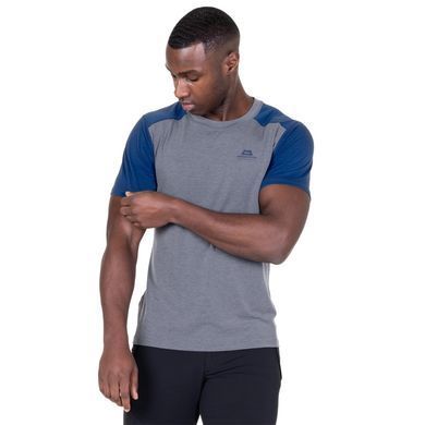 Футболка Mountain Equipment Headpoint Block Men's Tee Grey/Admiral, Grey/Admiral, Для мужчин, L, Футболки, Великобритания