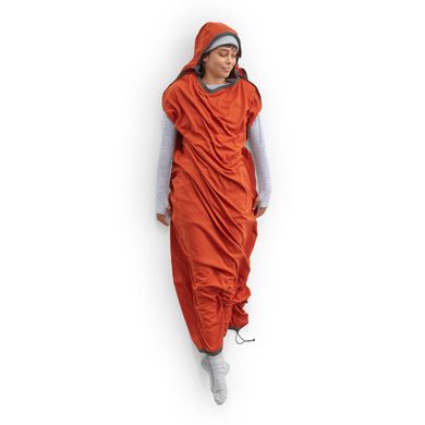 Вкладиш в спальник Sea to Summit Reactor Extreme Sleeping Bag Liner Mummy w/ Drawcord Compact, Spicy orange, Вкладыши, Универсальный, Четырехсезонные, 342, Киев, Харьков, Одесса, Днепр, Запорожье, Львов, Кривой Рог, Винница, Полтава, Чернигов, Черкассы, Сумы, Хмельницкий, Черновцы, Ровно, Австралия