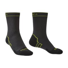 Мембранные носки Bridgedale Storm Sock LW Boot, dark grey, L, Универсальные, Трекинговые, Средние, С мембраной, Великобритания, Великобритания