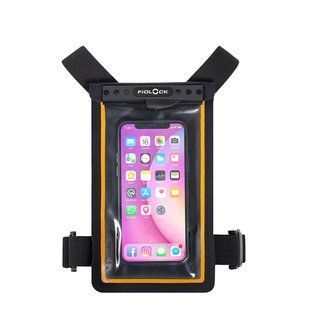 Гермочохол нагрудний Fidlock Hermetic Chest Bag, black/ transp. black / orange, Гермочохол