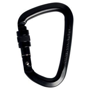 Карабін Singing Rock D Steel Triple Lock Screw Gate 50kN Black, steel