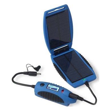 Портативное зарядное устройство Powertraveller Powermonkey Explorer, blue, Солнечные панели с накопителем
