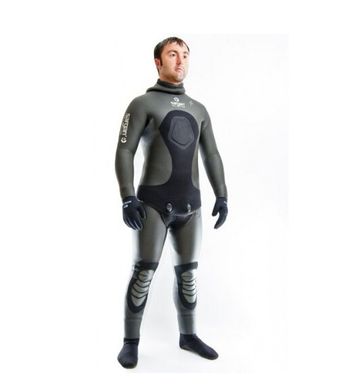 Охотничий гидрокостюм SARGAN Селигер (7мм), black, 7, Для мужчин, Мокрый, Для подводной охоты, Длинный, ML