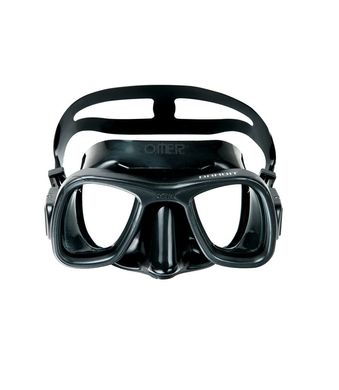 Маска Omer Bandit Exclusive Mask с зеркальными линзами, black, Для подводной охоты, Двухстекольная, One size