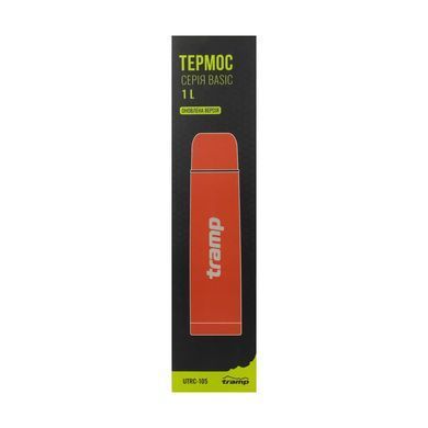 Термос Tramp Basic 1.0L UTRC-105 Red, olive, Термосы, Нержавеющая сталь, 1.0, Киев, Харьков, Одесса, Днепр, Запорожье, Львов, Кривой Рог, Винница, Полтава, Чернигов, Черкассы, Сумы, Хмельницкий, Черновцы, Ровно
