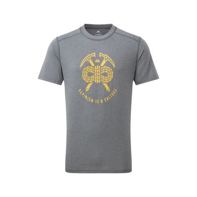 Футболка мужская Mountain Equipment Headpoint Alpinism Mens Tee, Flint Grey, Для мужчин, S, Футболки, Китай, Великобритания