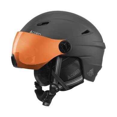 Шлем горнолыжный Cairn Electron Visor SPX2, Mat black, Горнолыжные шлемы, Универсальный, 57-58