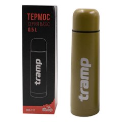 Термос Tramp Basic 0,5л, khaki, Термоси, Нержавіюча сталь, 0.5, Київ, Харків, Одеса, Днiпро, Запоріжжя, Львів, Кривий Ріг, Вінниця, Полтава, Чернігів, Черкаси, Суми, Хмельницький, Чернівці, Рівне