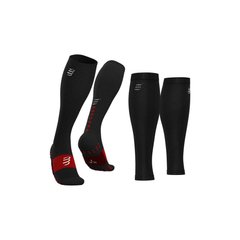 Гольфы Compressport Full Socks Ultra Recovery, black, Универсальные, Гольфы, Т2 (34-38 см)
