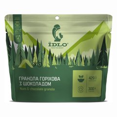 Сухой продукт ЇDLO Гранола ореховая с шоколадом 100 г (004), green, Завтраки, 100, Украина, Украина