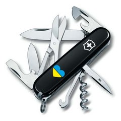 Складной нож Victorinox Climber Ukraine 1.3703.3_T1090u, black, Швейцарский нож