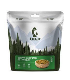 Сухий продукт ЇDLO Булгур з овочами по-турецьки 90 г, silver, Вегетаріанські, Україна, Україна