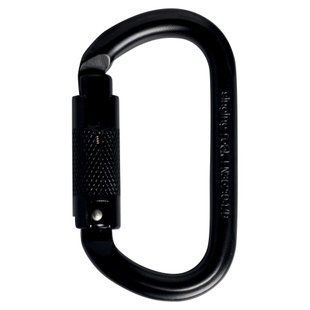 Карабін Singing Rock Oval Steel Connector Triple Lock Black, steel