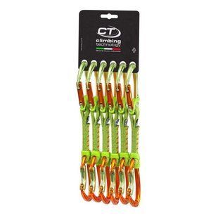 Відтяжка з карабінами Climbing Technology Nimble Set Fixbar PRO NY 12 cm Green/Orange 6 Pack, green/orange