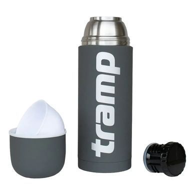 Термос Tramp Soft Touch 1.0 л, grey, Термоси, Нержавіюча сталь, 1.0, Київ, Харків, Одеса, Днiпро, Запоріжжя, Львів, Кривий Ріг, Вінниця, Полтава, Чернігів, Черкаси, Суми, Хмельницький, Чернівці, Рівне