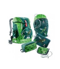 Школьный набор Deuter 20 L OneTwoSet - Sneaker Bag, Forest dino, Для детей и подростков, Детские рюкзаки, Школьные рюкзаки, Без клапана, One size, 20, 1150, Вьетнам, Германия