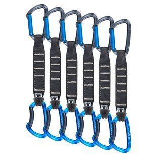 Оттяжка с карабинами Skylotec Lime Set NY PRO 17 cm 6 Pack Anthracite/Electric Blue, Anthracite/Electric Blue