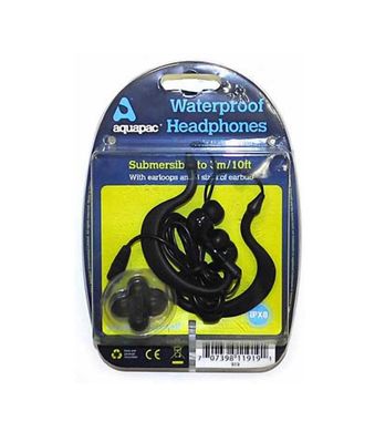 Водонепроникні навушники Aquapac Waterproof Headphones, black