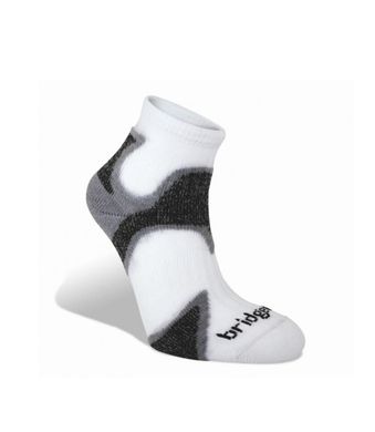 Шкарпетки Bridgedale CoolFusion RUN Speed Demon, grey/black, M, Для чоловіків, Бігові, Комбіновані, Великобританія, Великобританія