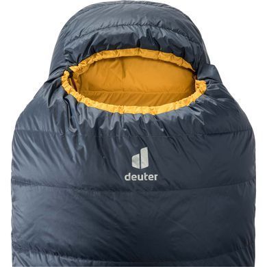 Спальний мішок Deuter Astro 500, ink-curry, Regular, Спальник, Кокон, Універсальний, Пуховий, Трисезонні, Left, 1025, Київ, Харків, Одеса, Днiпро, Запоріжжя, Львів, Кривий Ріг, Вінниця, Полтава, Чернігів, Черкаси, Суми, Хмельницький, Чернівці, Рівне, В'єтнам, Німеччина