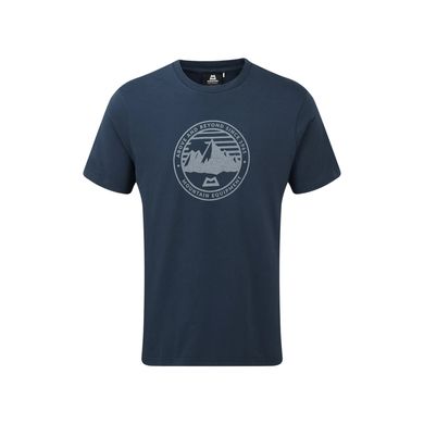 Футболка мужская Mountain Equipment Roundel Mens Tee, Denim Blue, Для мужчин, S, Футболки, Китай, Великобритания