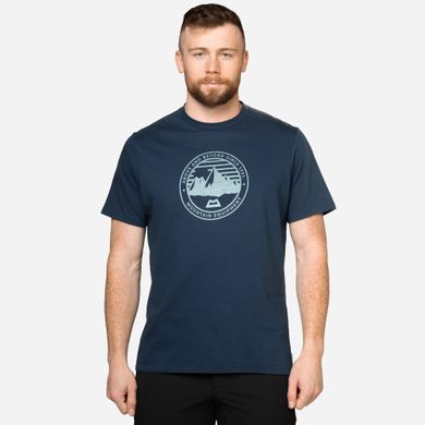 Футболка чоловіча Mountain Equipment Roundel Mens Tee, Denim Blue, Для чоловіків, S, Футболки, Китай, Великобританія