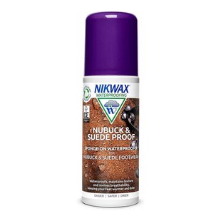 Просочення для взуття Nikwax Nubuck and Suede Spray 125ml, purple, Засоби для просочення, Для взуття, Для нубука та замші, Великобританія, Великобританія