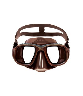 Маска Omer Olympia Mimetic Mask, brown, Для подводной охоты, Двухстекольная, One size
