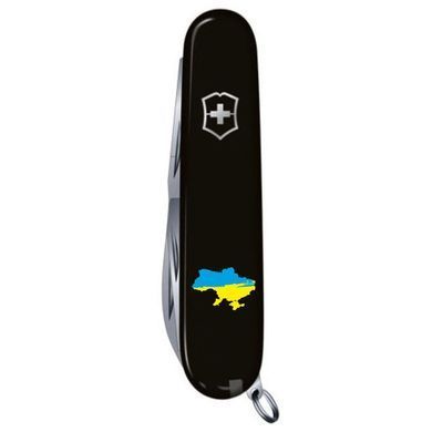 Складаний ніж Victorinox Climber Ukraine 1.3703.3_T1166u, black, Швейцарский нож