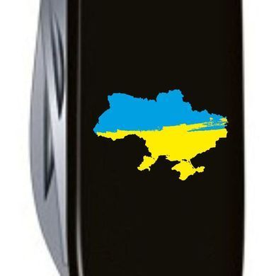 Складаний ніж Victorinox Climber Ukraine 1.3703.3_T1166u, black, Швейцарский нож