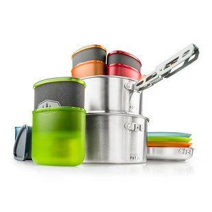 Набор посуды GSI Outdoors Glacier Stainless Camper, silver, Наборы посуды, Нержавеющая сталь, США, США, Киев, Харьков, Одесса, Днепр, Запорожье, Львов, Кривой Рог, Винница, Полтава, Чернигов, Черкассы, Сумы, Хмельницкий, Черновцы, Ровно