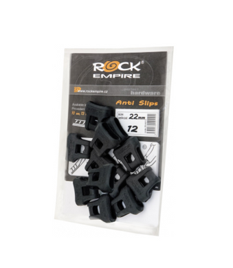 Фиксатор карабина в стропе Rock Empire Anti Slip 22mm 12х, black