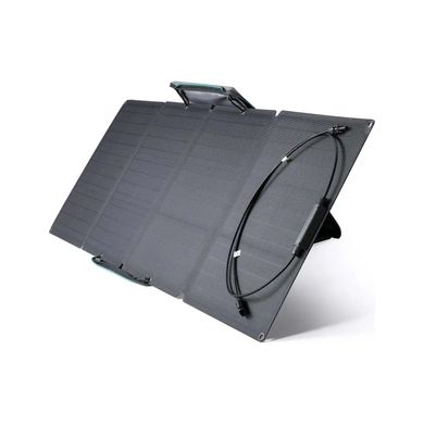 Комплект EcoFlow DELTA + 110W Portable Solar Panel, black, Солнечные панели с накопителем