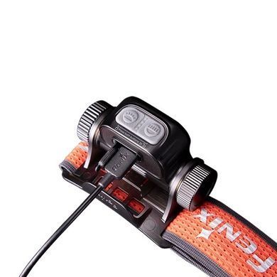 Фонарь налобный Fenix HM65R-T V2.0, orange/black, Налобные