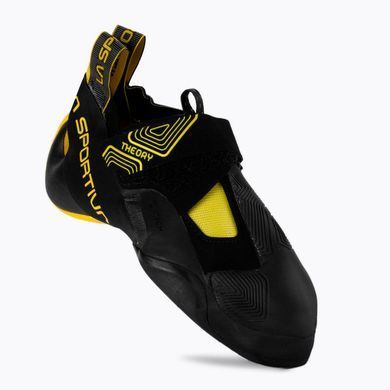 Скельні туфлі Lа Sportiva Theory, black/yellow, Зігнута, Липучки-велкро, 42, Скельні туфлі, Для дорослих, Київ, Харків, Одеса, Днiпро, Запоріжжя, Львів, Кривий Ріг, Вінниця, Полтава, Чернігів, Черкаси, Суми, Хмельницький, Чернівці, Рівне