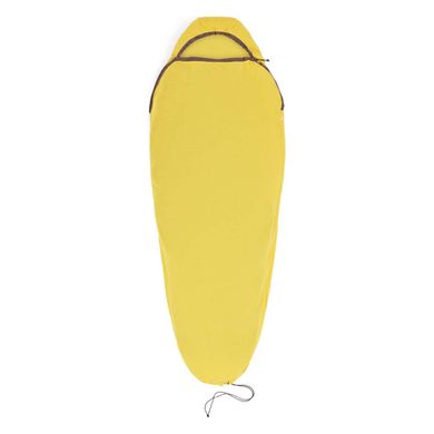 Вкладиш в спальник Sea to Summit Reactor Sleeping Bag Liner Mummy w/ Drawcord Compact, Sulfur Yellow, Вкладиші, Універсальний, Чотирисезонні, 268, Київ, Харків, Одеса, Днiпро, Запоріжжя, Львів, Кривий Ріг, Вінниця, Полтава, Чернігів, Черкаси, Суми, Хмельницький, Чернівці, Рівне, Австралія