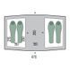 Намет Pinguin Base Camp 4 Green, green, Намети, Для кемпінгу, 13600, Чотиримісні, З тамбуром, 2, 4000, 10000, Фіберглас, Двошарові, Чехія