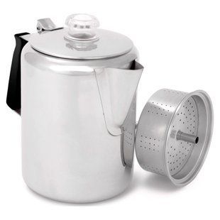 Кофеварка GSI Outdoors Glacier Stainless 6 Cup Perc, silver, Кофеварки, Нержавеющая сталь, 0.9, США, США, Киев, Харьков, Одесса, Днепр, Запорожье, Львов, Кривой Рог, Винница, Полтава, Чернигов, Черкассы, Сумы, Хмельницкий, Черновцы, Ровно