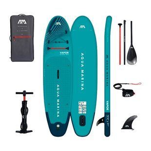 Надувная SUP доска Aqua Marina Vapor 10&prime;4&Prime; All-around iSUP w/aluminum Sports III paddle Aqua Splash, Aqua Splash, SUP, Универсальные, Китай, Китай