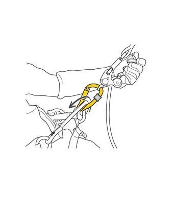 Карабін з роликом Petzl Rollclip Z Triact-Lock, grey/orange