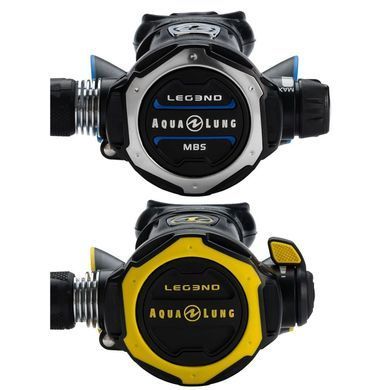 Регулятор Aqua Lung LEG3ND MBS DIN + октопус LEG3ND Set, black/yellow, Регулятор