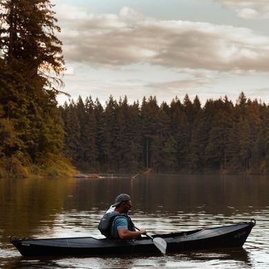 Каяк складаний Oru Kayak Beach LT Sport, black, Пластикові, Одномісні