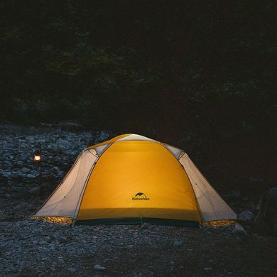 Намет двомісний Naturehike CNK2300ZP024 Yellow, yellow, Намети, Для походів: піших та гірських, 3000, Двомісні, З тамбуром, 2, 2000, 2000, Алюмінієвий сплав, Київ, Харків, Одеса, Днiпро, Запоріжжя, Львів, Кривий Ріг, Вінниця, Полтава, Чернігів, Черкаси, Суми, Хмельницький, Чернівці, Рівне