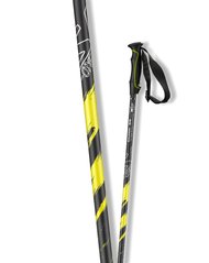 Лыжные палки Salomon F-One, black/yellow, Универсальные, 125, Лыжные палки
