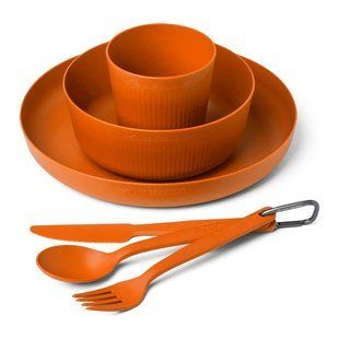 Набір посуду Sea To Summit Camp Dinnerware Set w/Mesh Sack 6 Piece Burnt Orange, Burnt orange, Набори посуду, Київ, Харків, Одеса, Днiпро, Запоріжжя, Львів, Кривий Ріг, Вінниця, Полтава, Чернігів, Черкаси, Суми, Хмельницький, Чернівці, Рівне