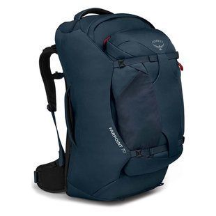 Рюкзак Osprey Farpoint 70, Space Blue, Універсальні, Сумки для подорожей, Без клапана, One size, 70, 2500, Київ, Харків, Одеса, Днiпро, Запоріжжя, Львів, Кривий Ріг, Вінниця, Полтава, Чернігів, Черкаси, Суми, Хмельницький, Чернівці, Рівне